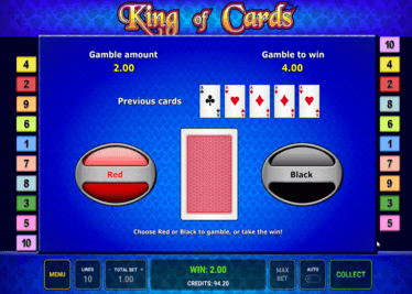 King of Cards Spiel