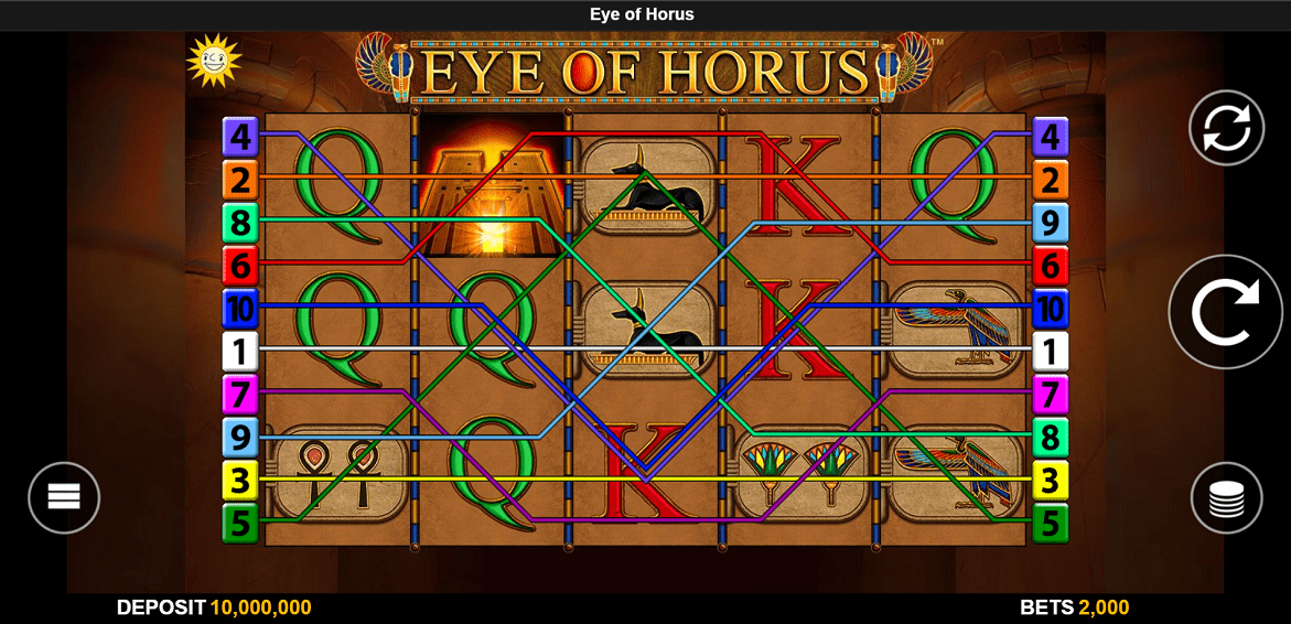 eye of horus spielen